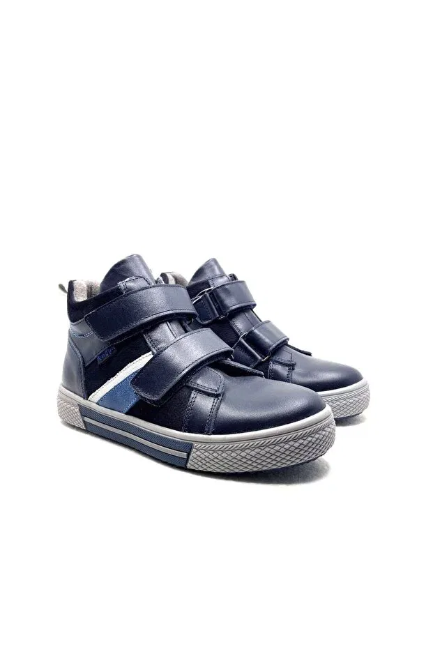 Детские ботинки для девочек на плоской подошве Happy Walk, Navy Blue — фото 2