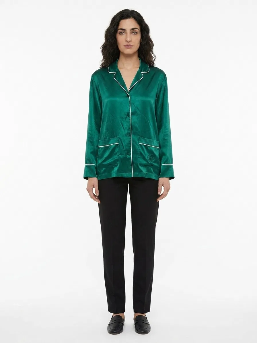 Женская шелковая блузка Bicolor Silk Blouse Dolce & Gabbana, Bicolor