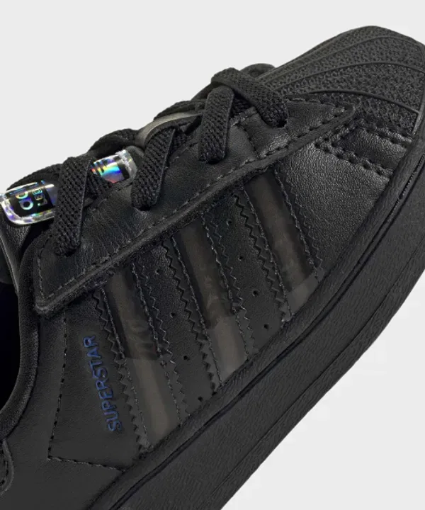 Кроссовки Superstar LED с подсветкой, EL Infant Adidas, черный — фото 4