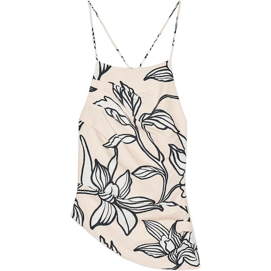 Женская майка на бретелях мультиколор ZARA, Multicolor