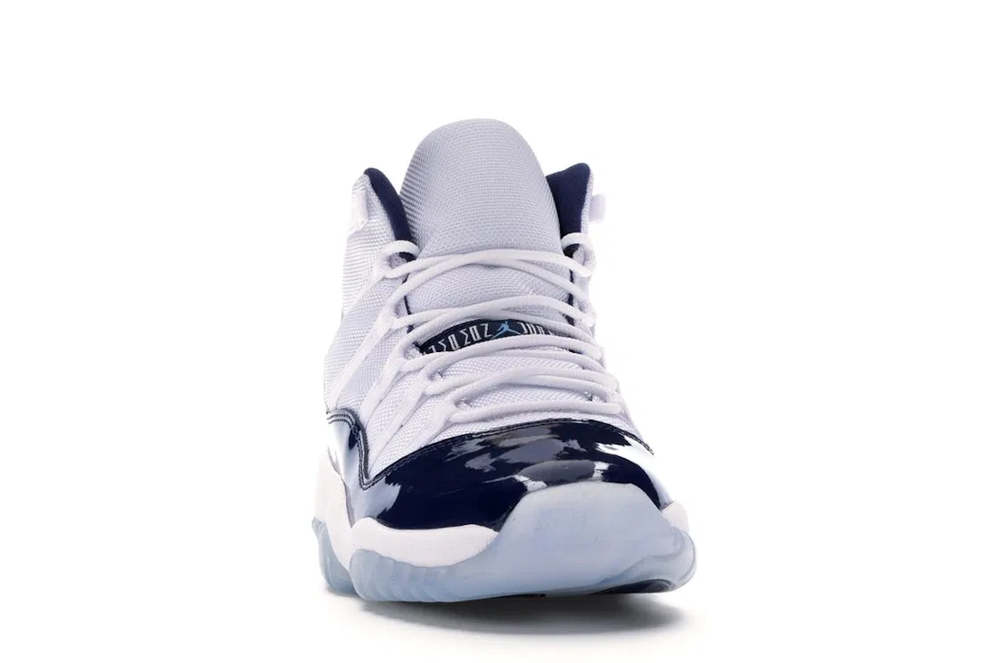 Детские кроссовки Lifestyle с принтом Jordan 11 Retro UNC Win Like 82 Jordan, White/University Blue-Midnight Navy — фото 2