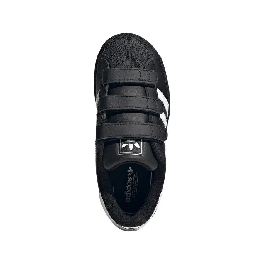 Детские спортивные кроссовки SUPERSTAR II CF C JI3989 adidas, Черный — фото 3