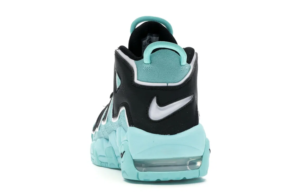 Детские кроссовки Lifestyle с принтом Nike Air More Uptempo Nike, Light Aqua/Black-White — фото 4