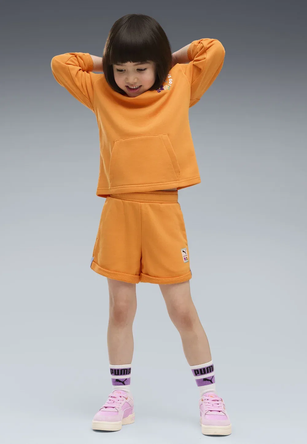 Толстовка с капюшоном X Дора-исследовательница свободного кроя - толстовка Puma, Bright Papaya — фото 3
