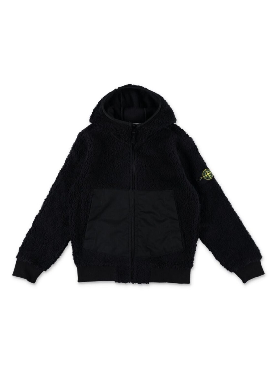 

Stone Island Junior толстовка с капюшоном и мотивом компаса, черный