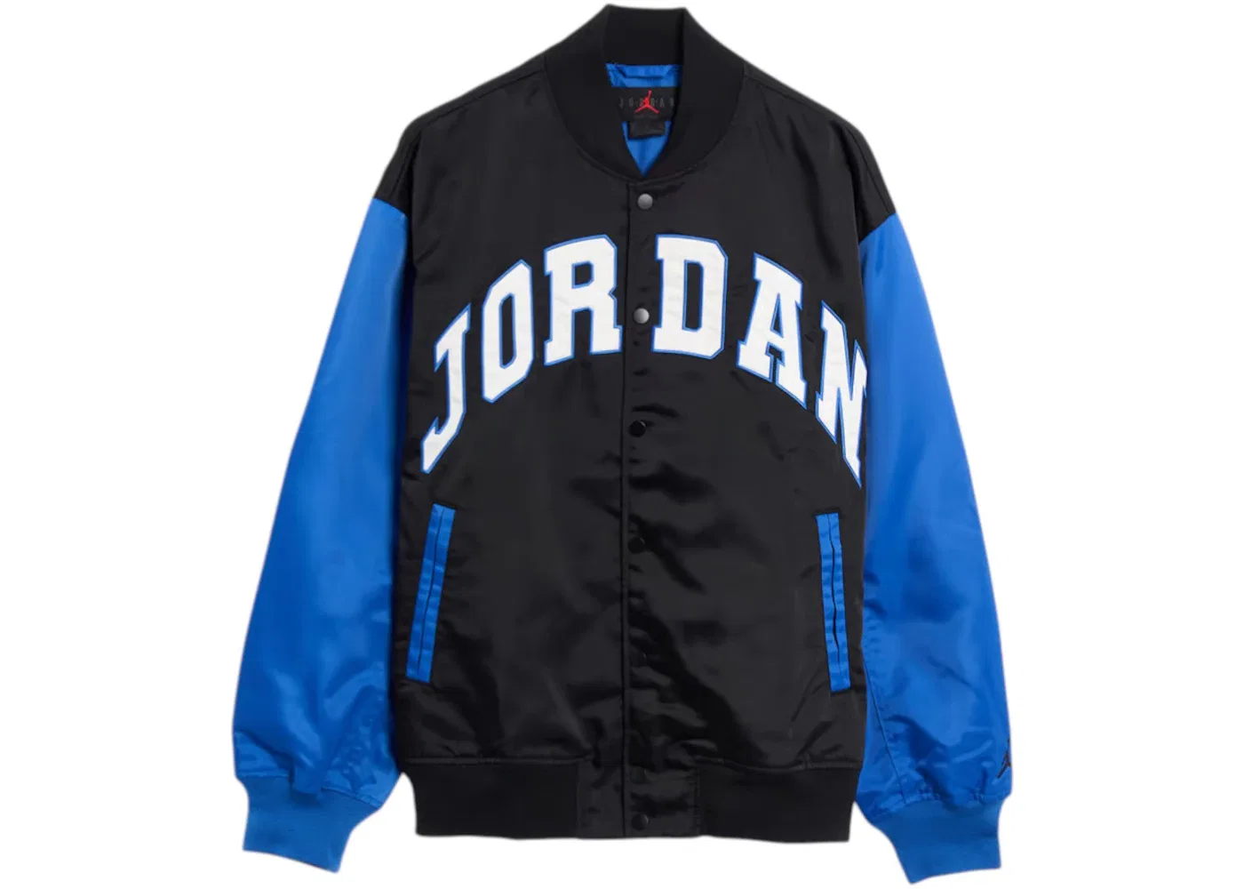 Мужская куртка-бомбер с длинным рукавом Jordan MJ Brooklyn Collegiate Varsity, Black/Sport Blue/Black
