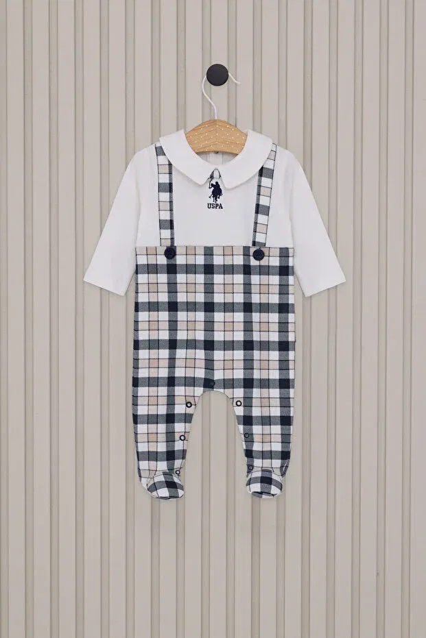Детский комбинезон для мальчиков с длинным рукавом U.S. Polo Assn., Nude Color