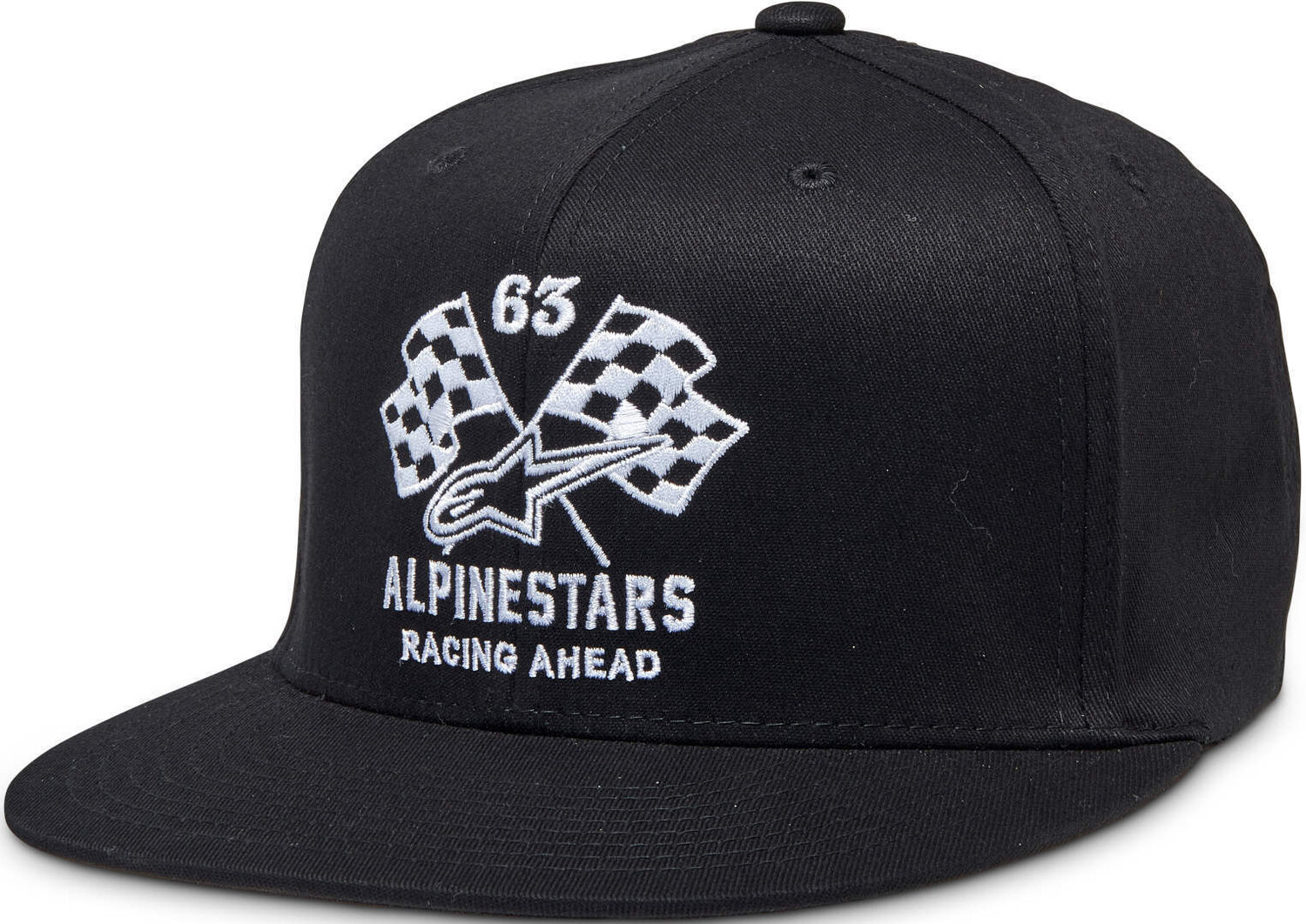 

Шапка Alpinestars Double Check Flatbill, черно-белая