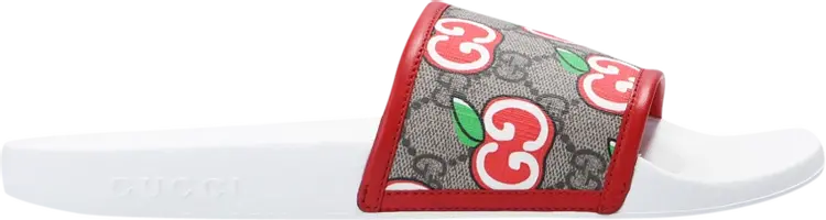 

Сандалии Gucci Slide Apple Logo, белый