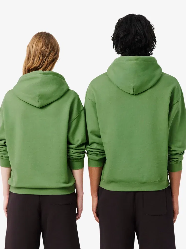 Худи свободного кроя Croc Signature LACOSTE, Green — фото 3