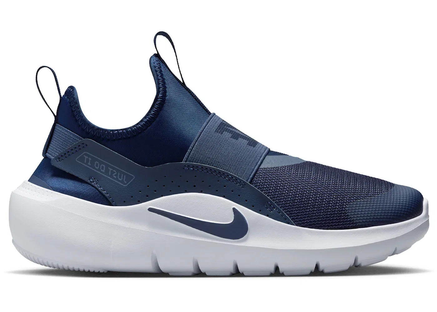 Детские кроссовки для мальчиков без шнурков Nike Flex Runner 4 Nike, Midnight Navy/Blue Void/Black/Midnight Navy