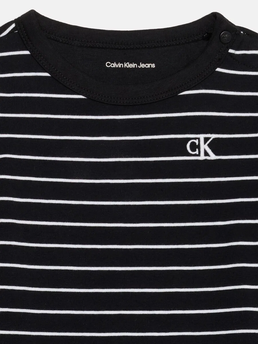 Комбинезон/боди Calvin Klein Jeans бежевого и черного цвета — фото 4