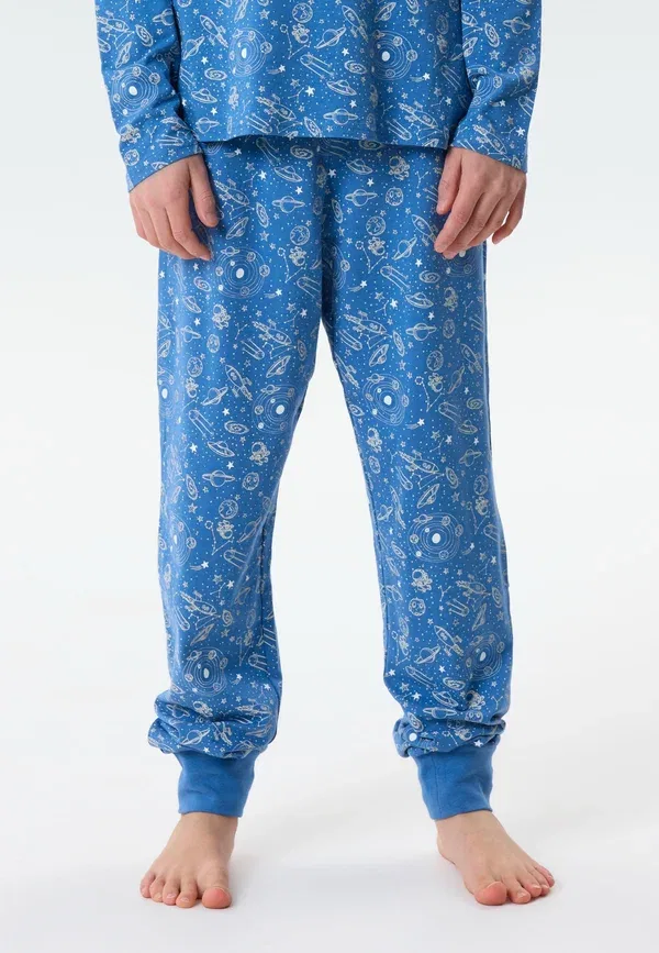 Пижамный комплект с принтом Pyjama set long sleeved Two Soon, Federal Blue, синий — фото 3