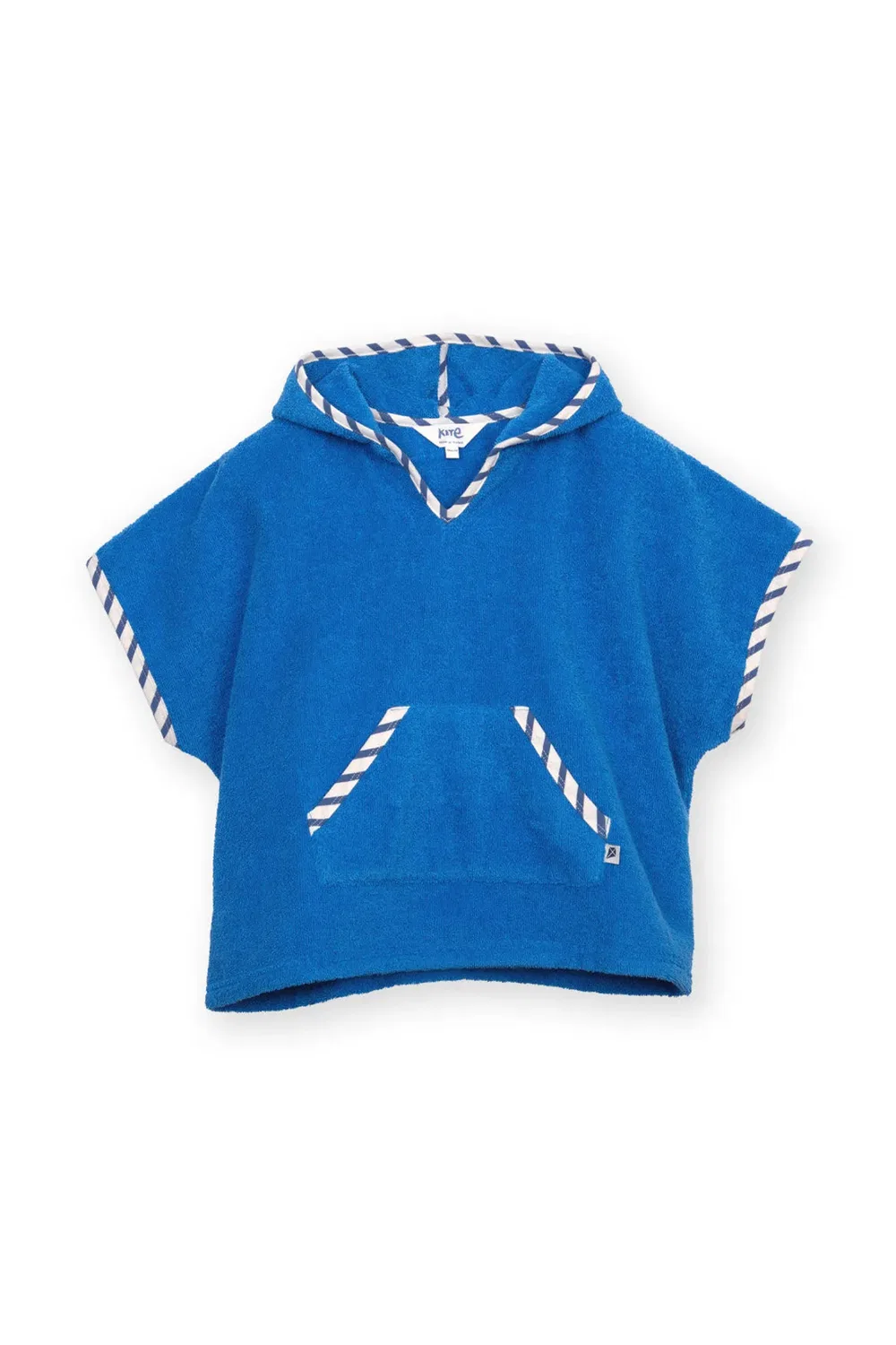 Хлопковое пляжное пончо Kite, Blue