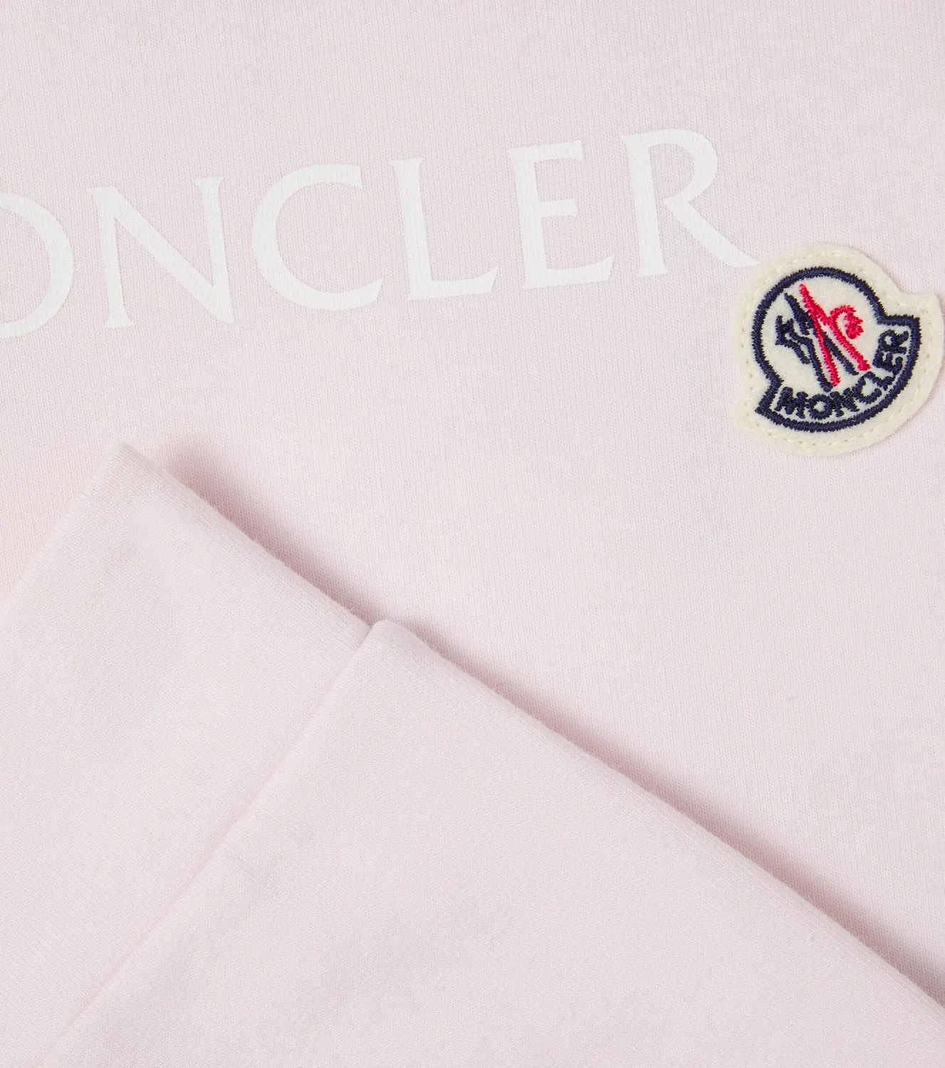 Комбинезон хлопковый Moncler Enfant, розовый — фото 3
