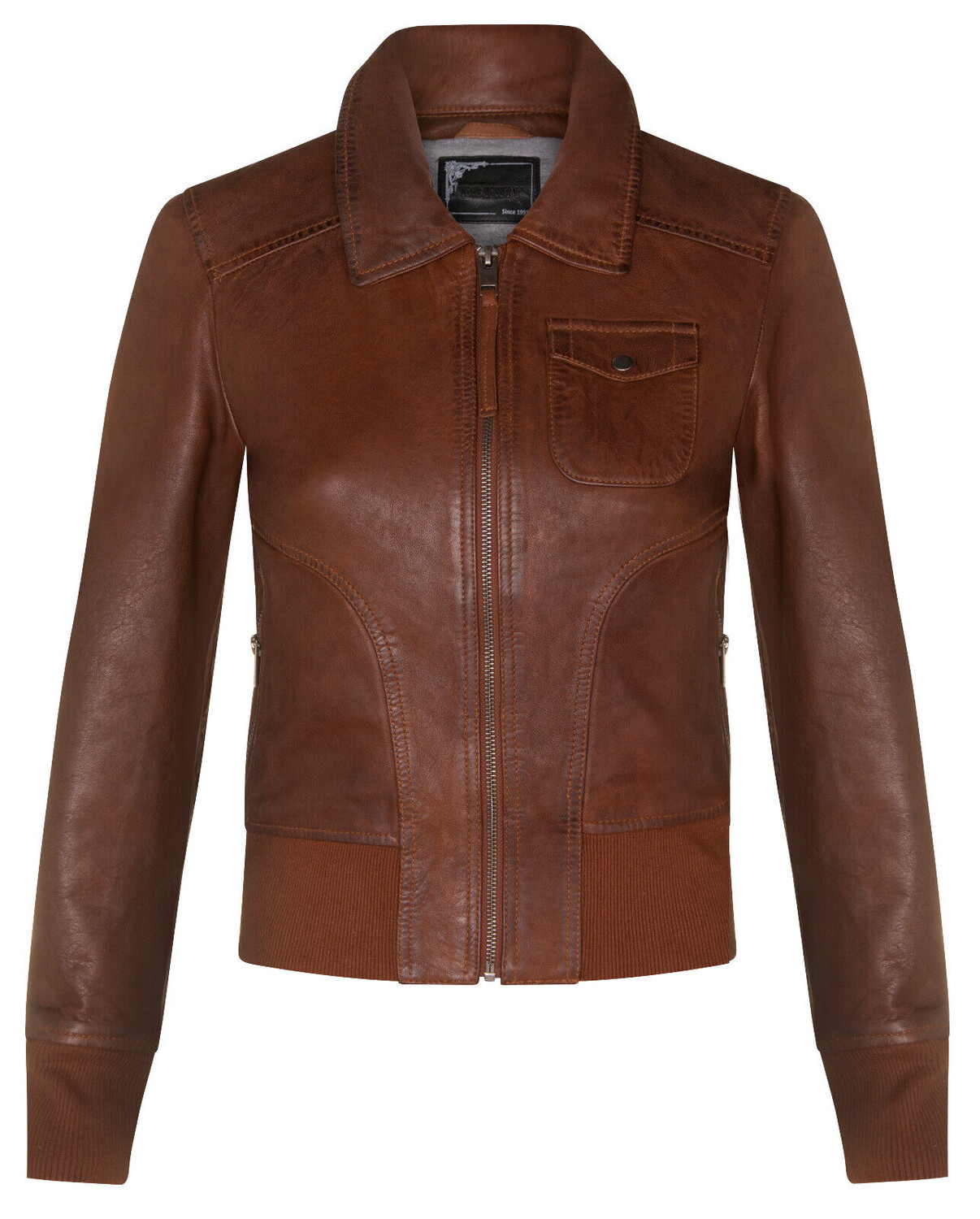 

Университетский бомбер ma 1 modbury Infinity Leather, коричневый