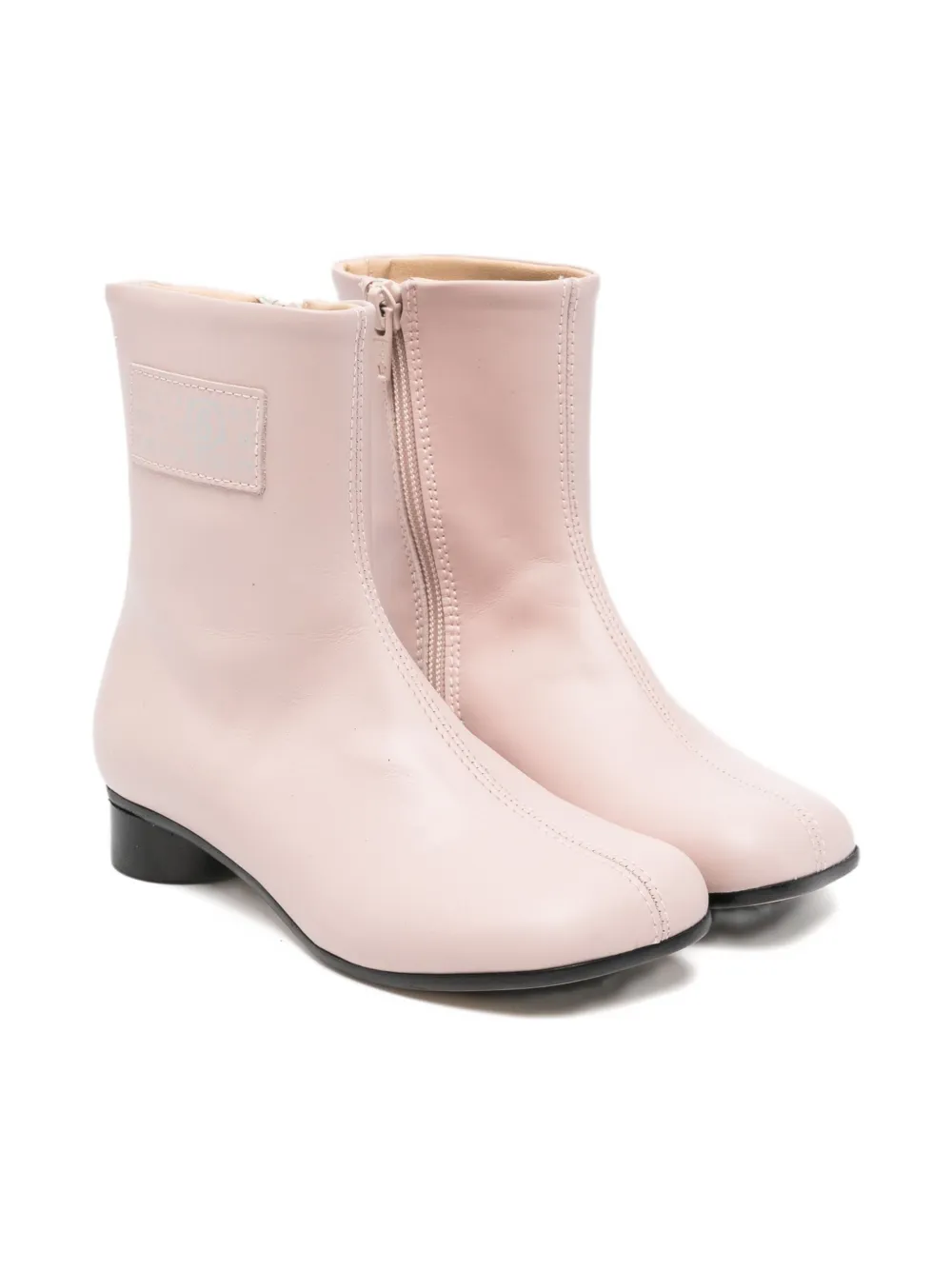 

Кожаные ботильоны Tabi MM6 Maison Margiela Kids, розовый