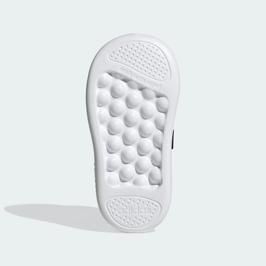 Детские спортивные кроссовки с пузырьковой подошвой Grand Court 3.0 Bubble adidas, Черно-белый — фото 4