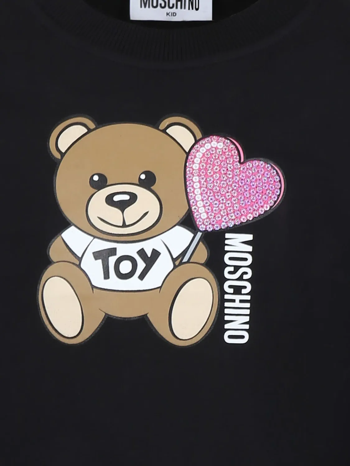 Толстовка с капюшоном для девочек Boutique Moschino, черный — фото 2