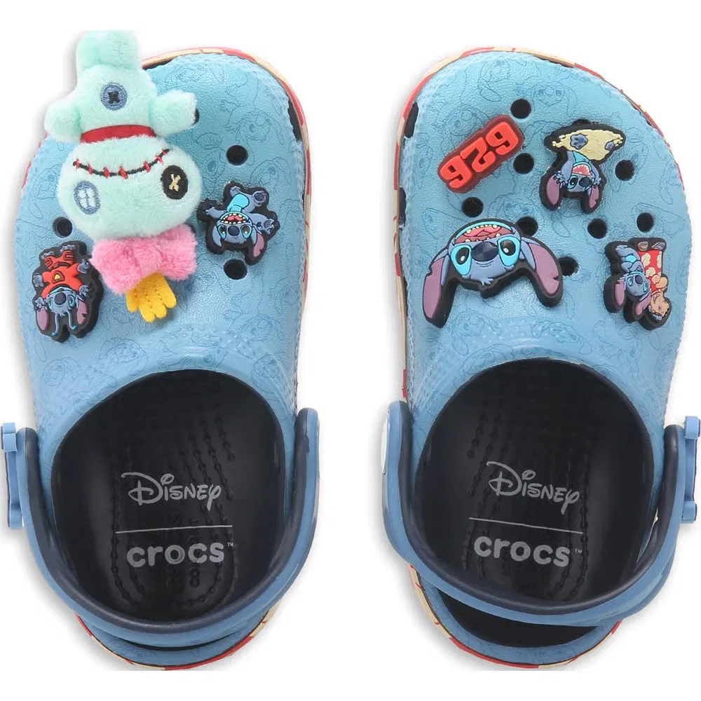 Детские классические сабо с прошивкой для малышей Crocs, Blue Stitch — фото 2