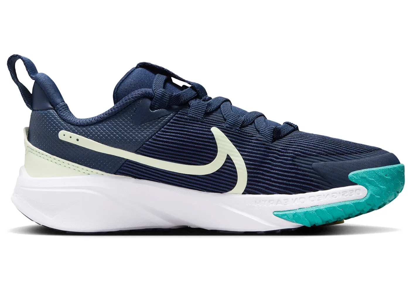 Детские кроссовки беговые Star Runner 4 Nike, Midnight Navy/Dusty Cactus/White/Volt Tint