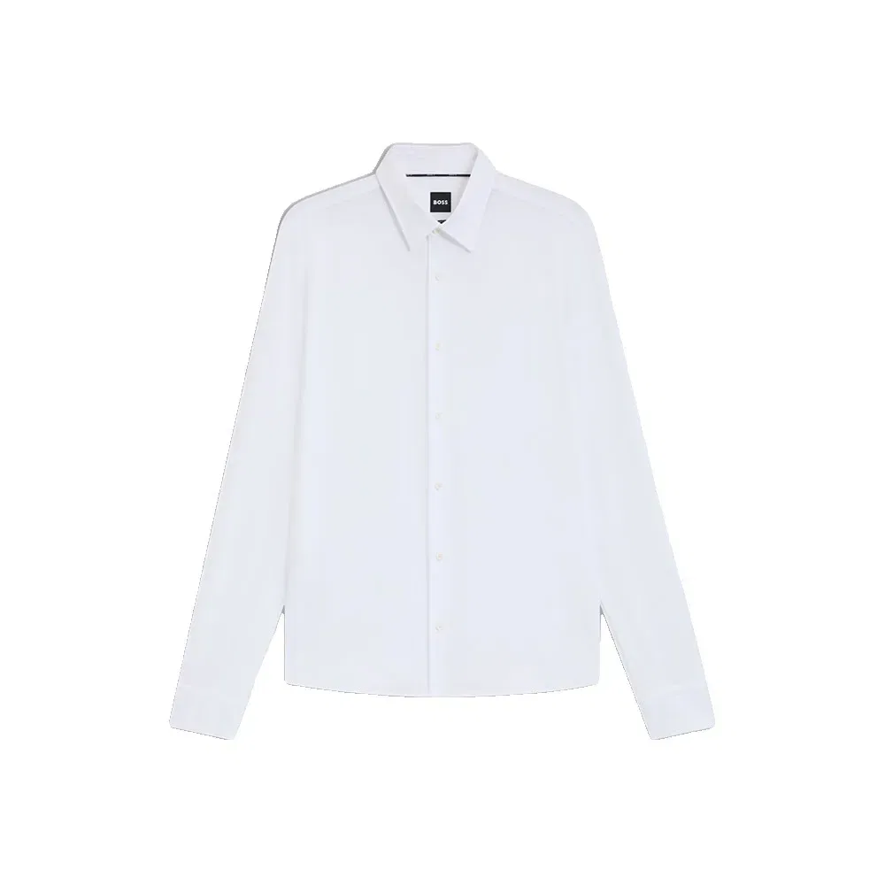 Мужская рубашка с длинным рукавом Roan Kent C1 BOSS, White