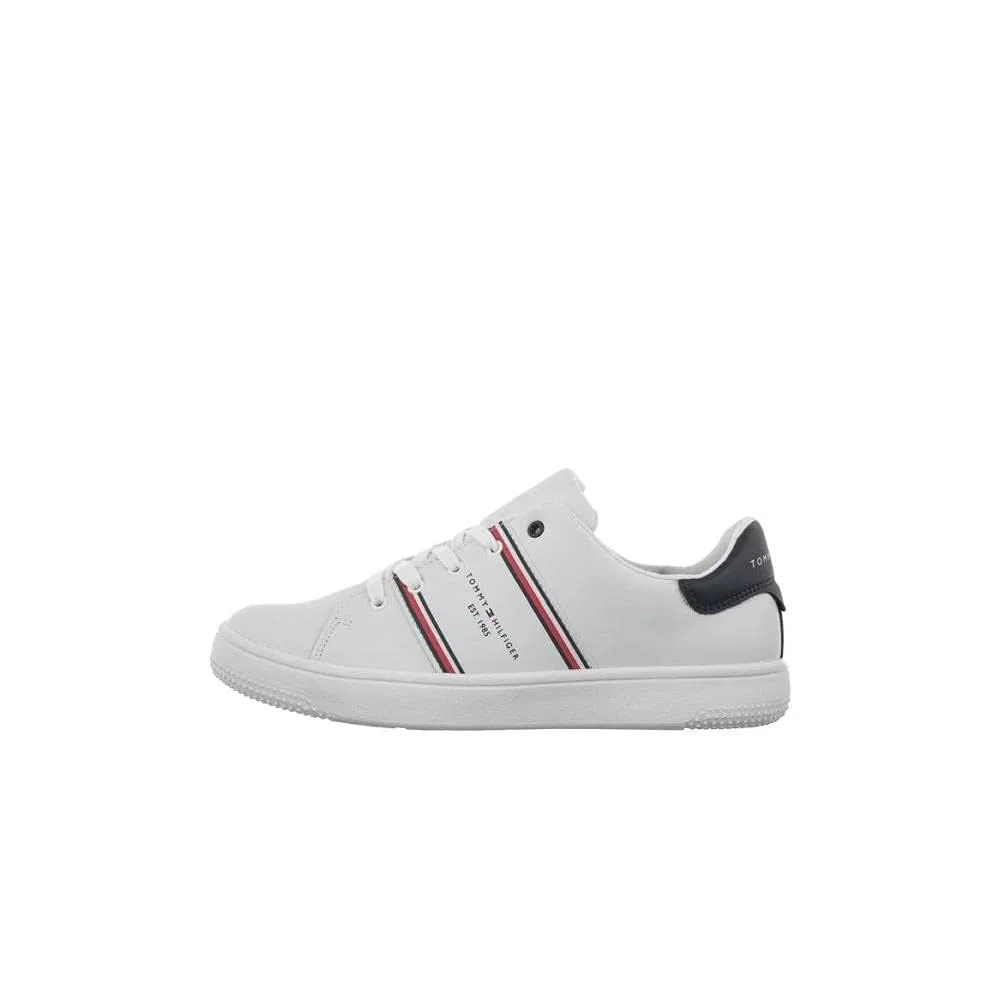 Детские кроссовки для мальчиков из кожи 31085 Tommy Hilfiger, White