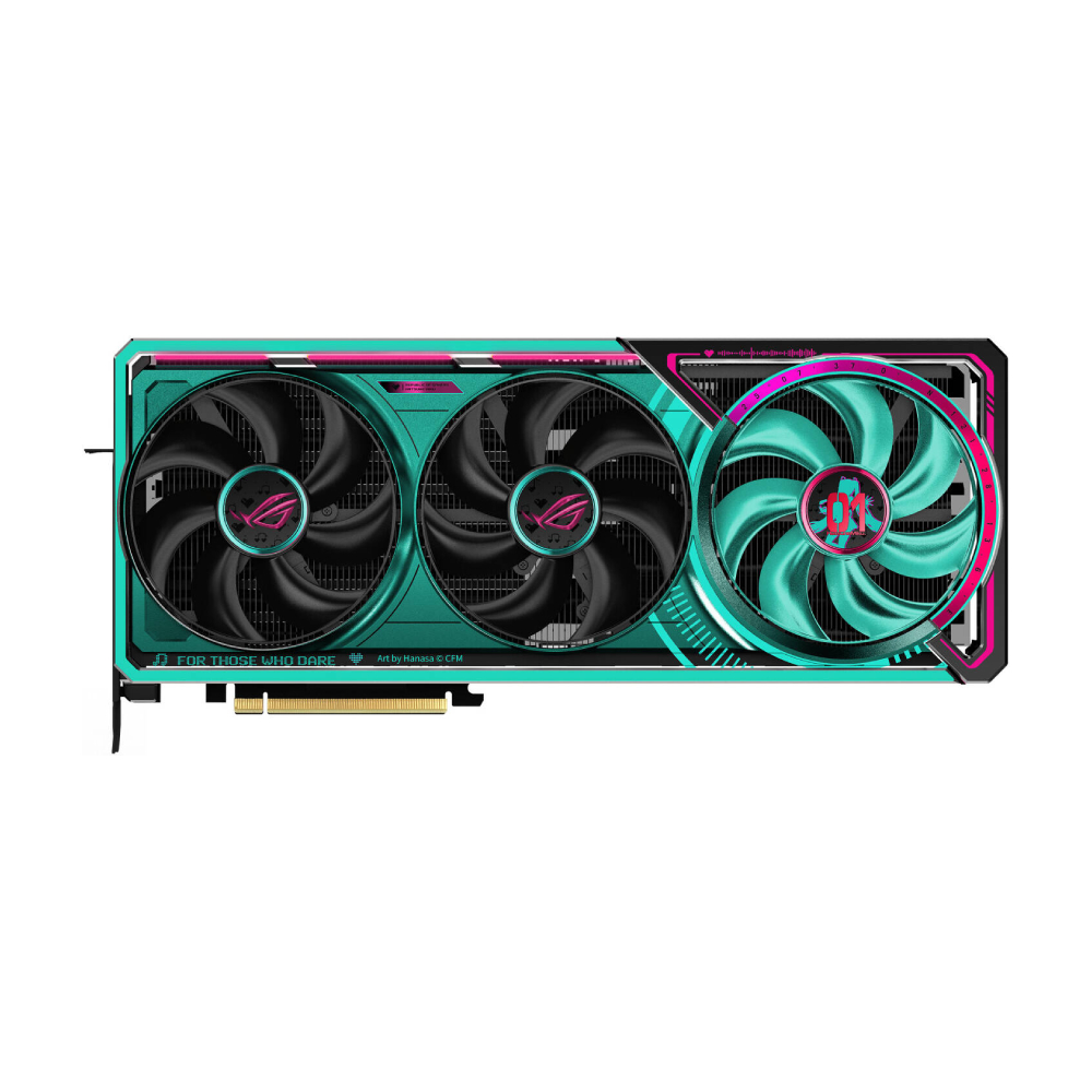 

Видеокарта ASUS GeForce RTX 5080 ROG Astral OC HATSUNE MIKU EDITION, бирюзовый