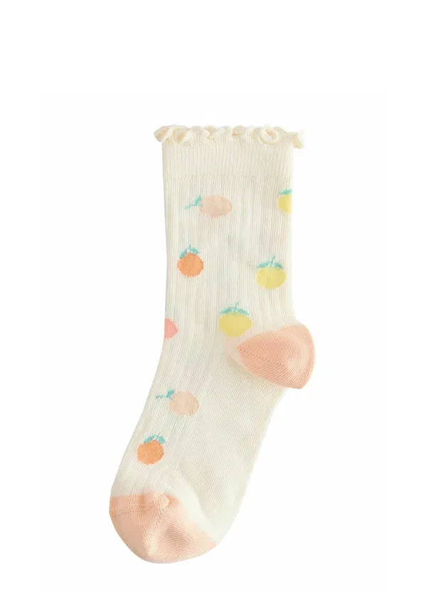 Набор из 5 носков, хлопок, Rich ruffle, Next, Peach Pink and Yellow, желтый/розовый — фото 2