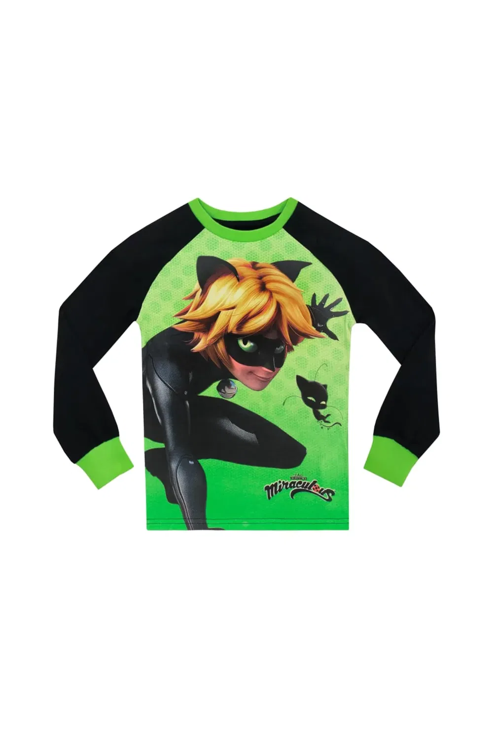 Пижама уютного кроя Cat Noir Miraculous, Green — фото 2