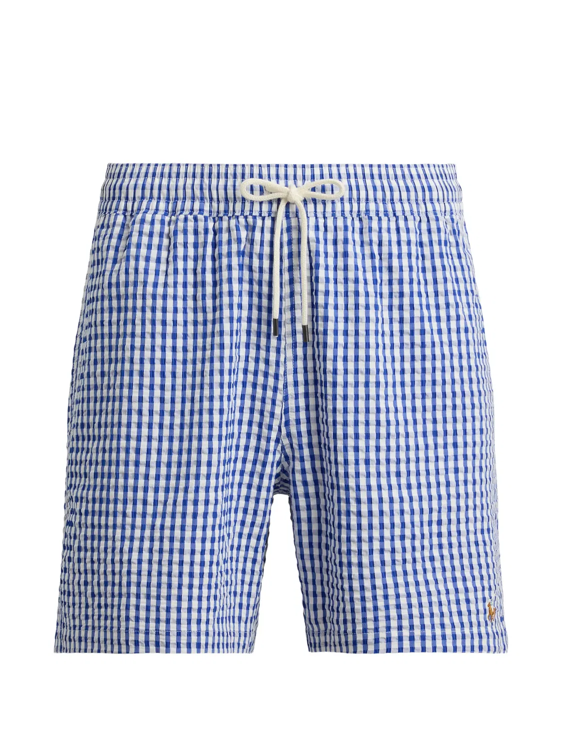 Шорты для плавания в синюю клетку Polo Ralph Lauren, синий