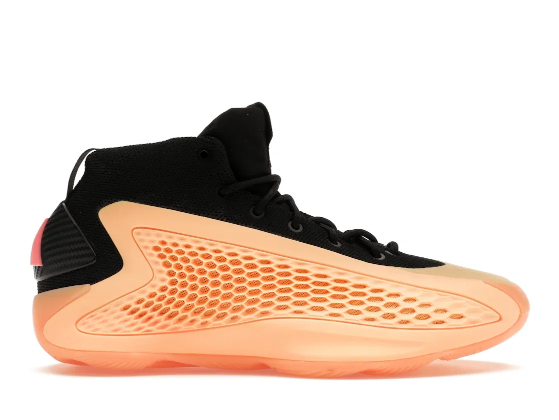 Детские кроссовки с перфорированными вставками Adidas AE 1, Acid Orange/Core Black/Acid Red