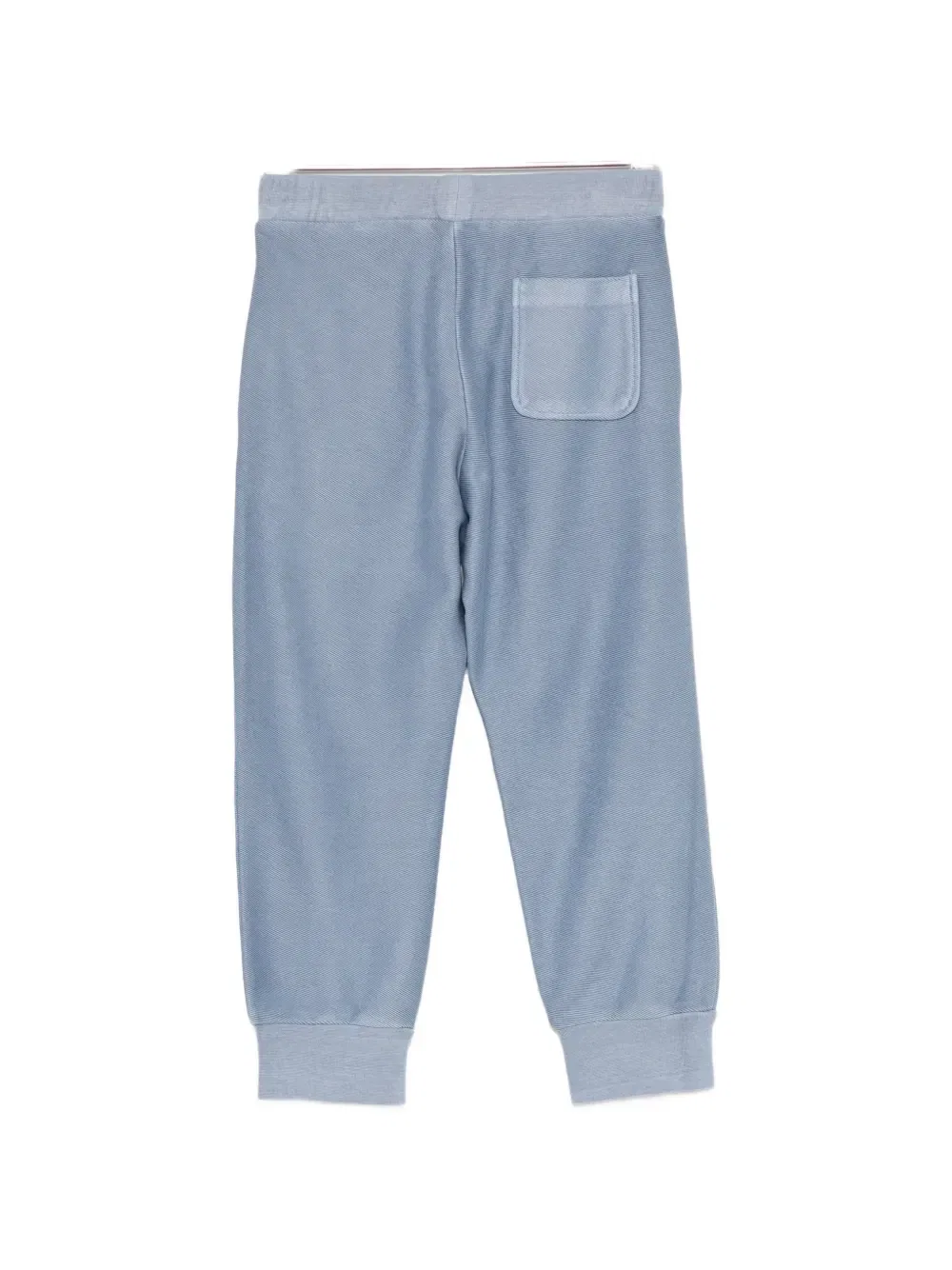 Спортивные брюки с диагональным логотипом Emporio Armani Kids, синий — фото 2