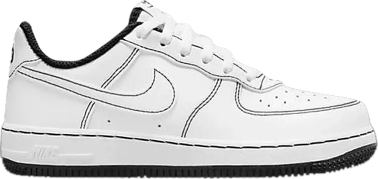 

Кроссовки Nike Force 1 PS 'Contrast Stitch - White Black', белый