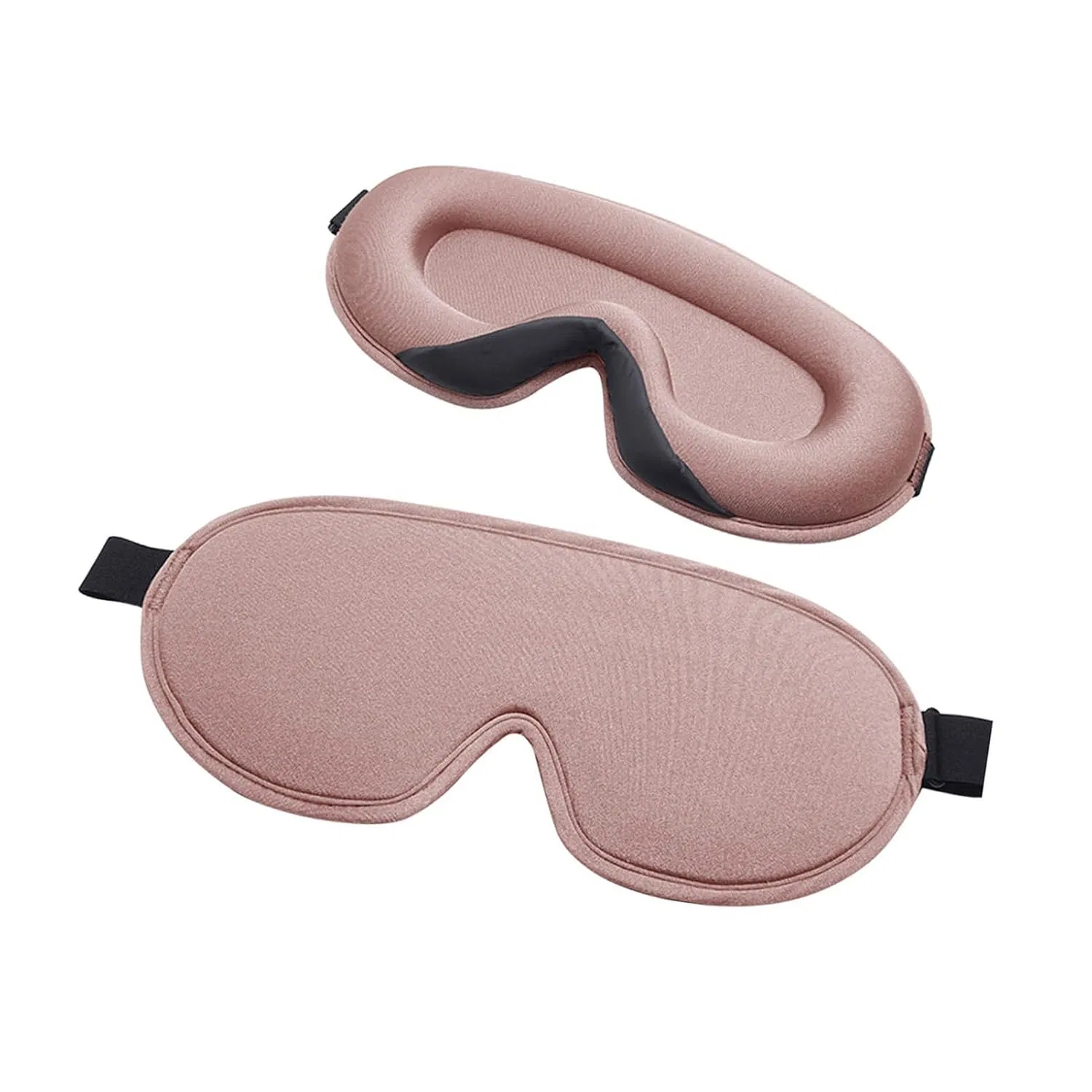Сонная маска для глаз 3D, Memory Foam, регулируемый ремешок, Rose Gold Generisch — фото 2