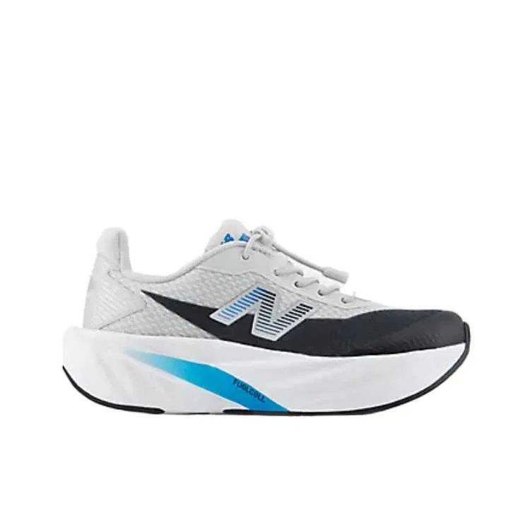 Детские кроссовки New Balance FuelCell Rebel с принтом, Gray/Black/Blue — фото 3