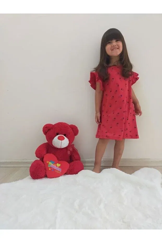 Детское платье для девочек с коротким рукавом So Pearl, Red