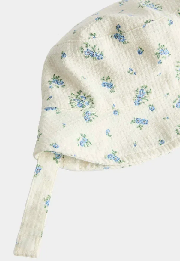 Комплект из шапки и топа с цветочным принтом Marks & Spencer mix, синий — фото 3