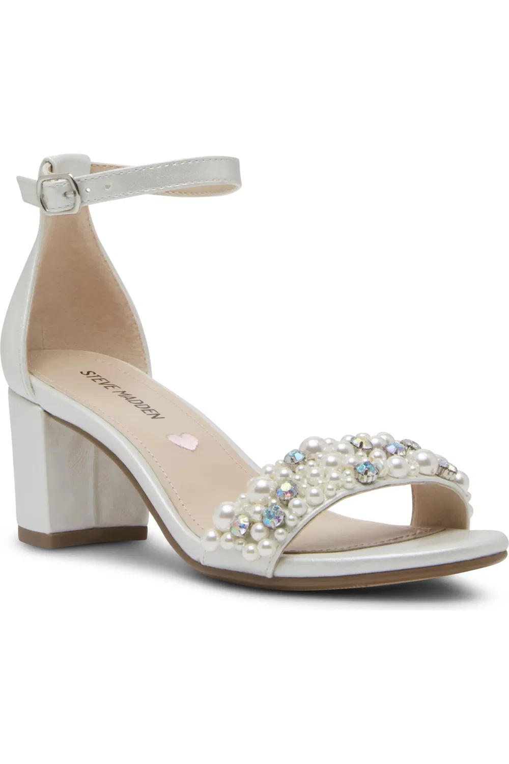 Детские сандалии с ремешком на щиколотке JCarrson Steve Madden, Pearl