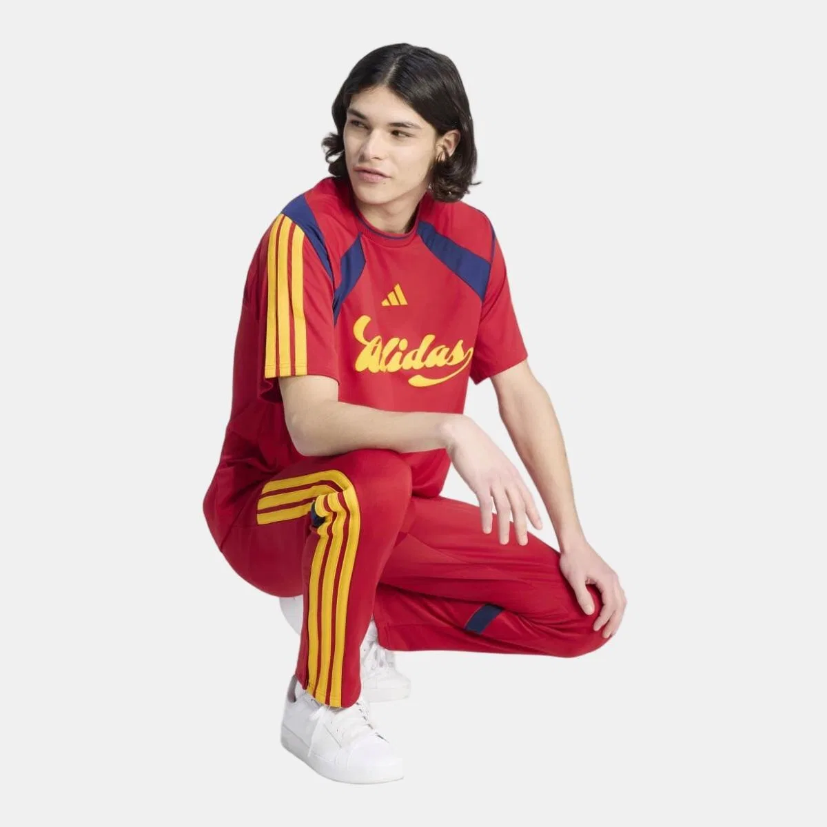 Мужская футболка, Tiro NP, adidas, красный — фото 3