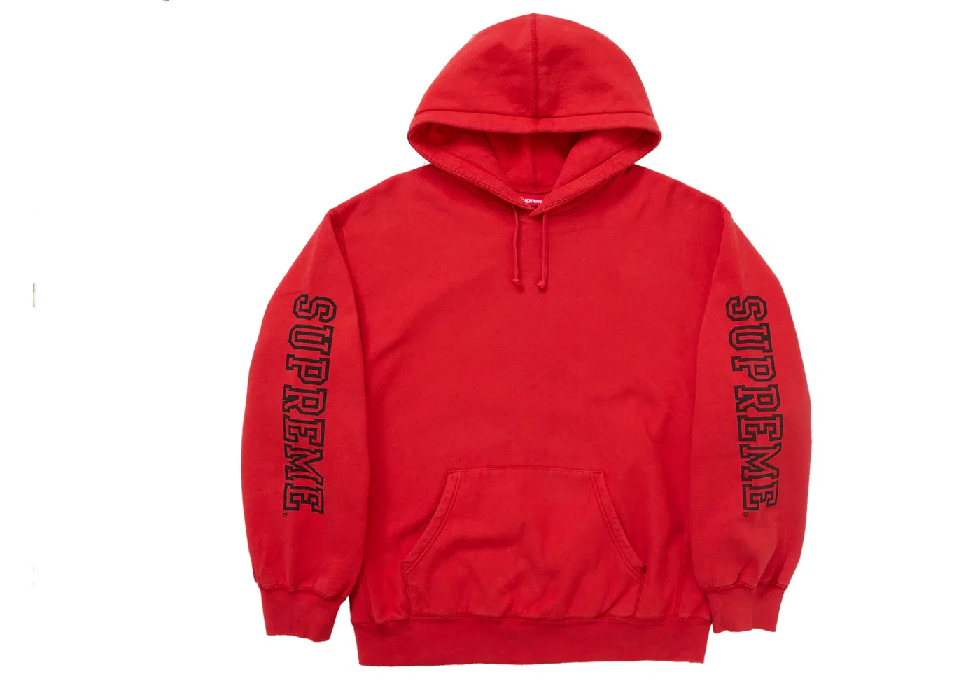 Мужская худи с капюшоном Supreme Collegiate Sleeve Hooded Sweatshirt Supreme, Burnt Red