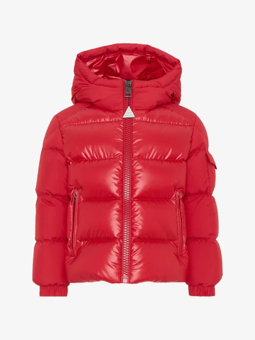 Стеганая куртка с капюшоном Hyoseris Moncler Enfant, красный