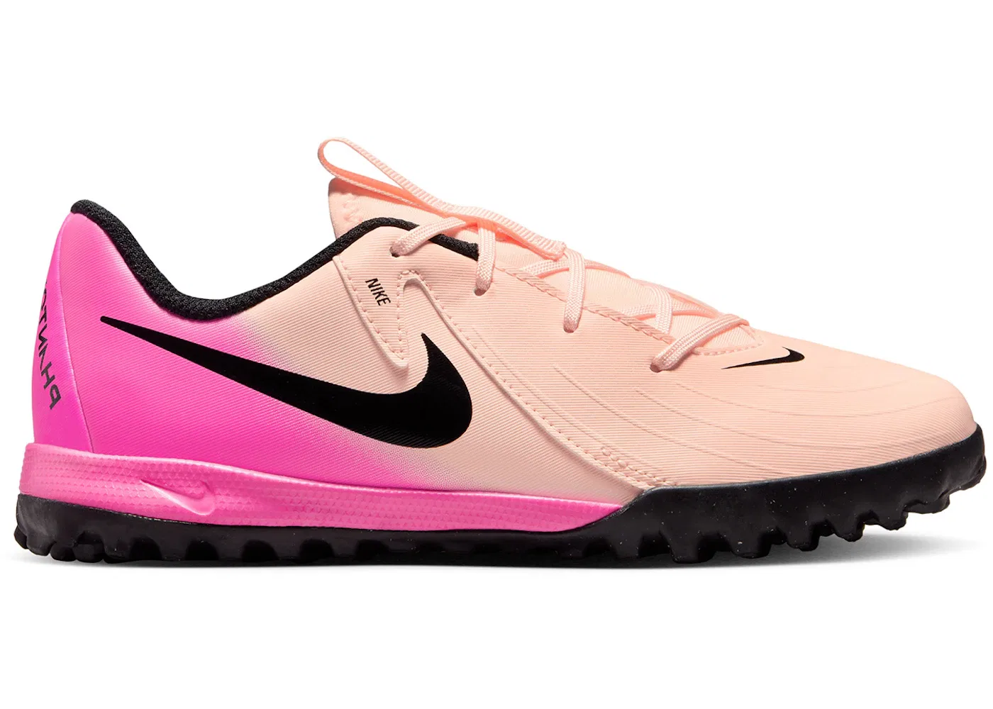 Детские кроссовки для футбола с шипами Nike Phantom GX 2 Academy TF Prism Pack, Crimson Tint/Pink Blast/Black