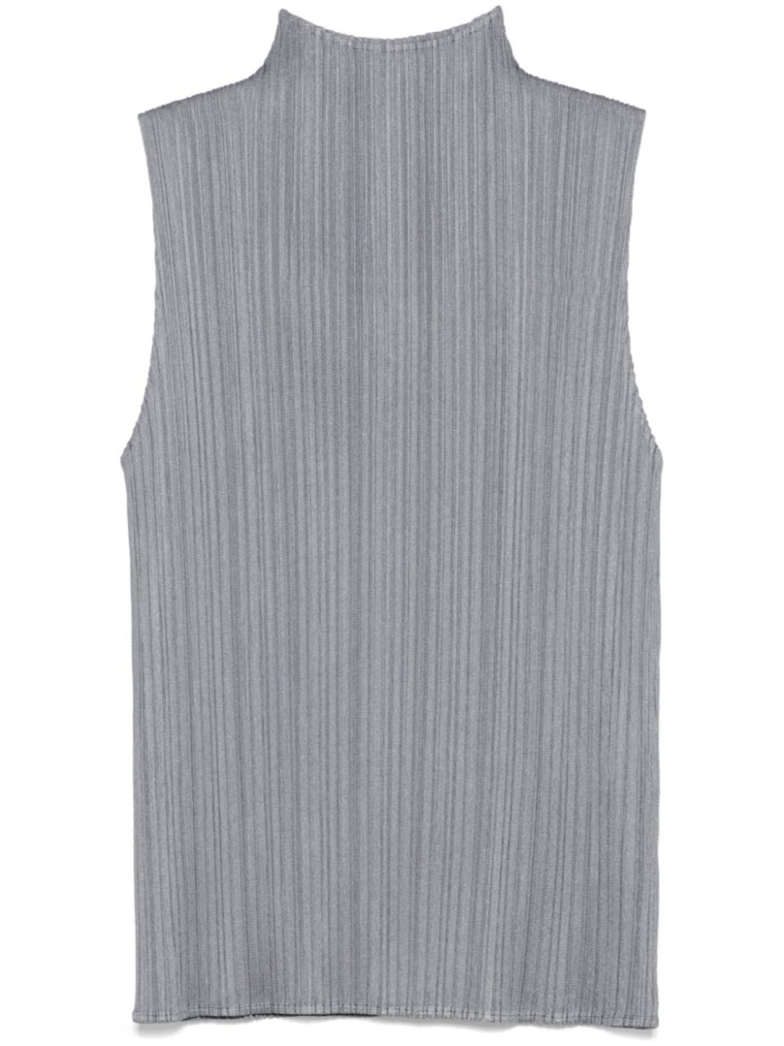 

Топ без рукавов с воротником-стойкой Pleats Please Issey Miyake, серый