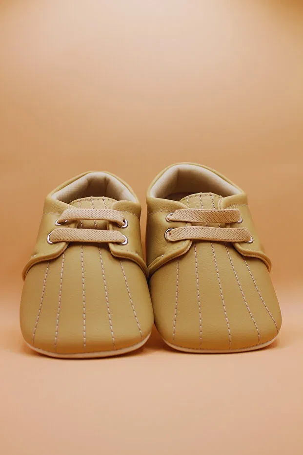 Детские туфли для мальчиков с принтом Bebluxbaby, Tan Color — фото 2
