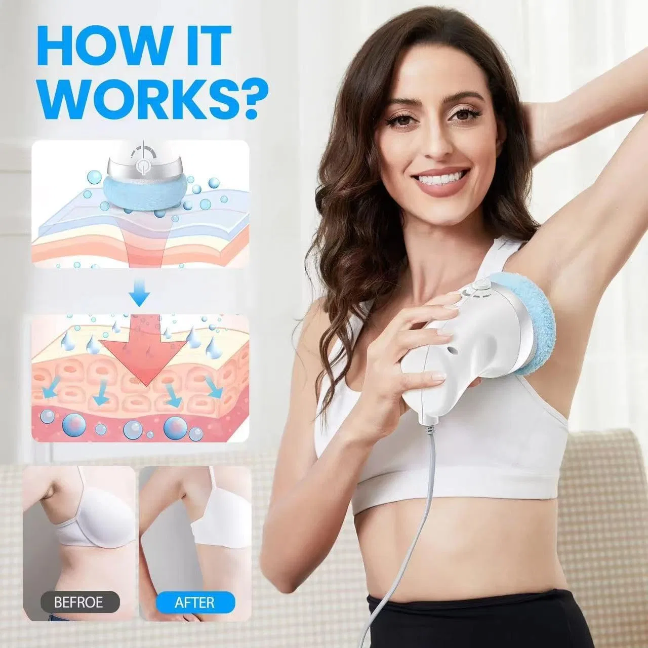 Массажер для тела Bodysculpt 1.0, 25W, белый Generisch — фото 3