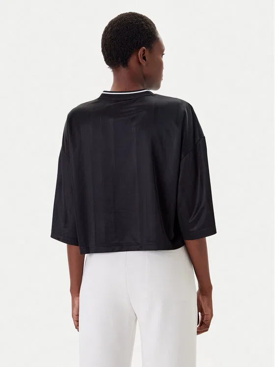 Футболка oversize Tiro Cut 3-Stripes Adidas, черный — фото 3