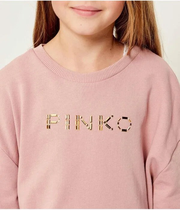 Детская толстовка для девочек Relaxed Fit Pinko Up, Rosa — фото 4