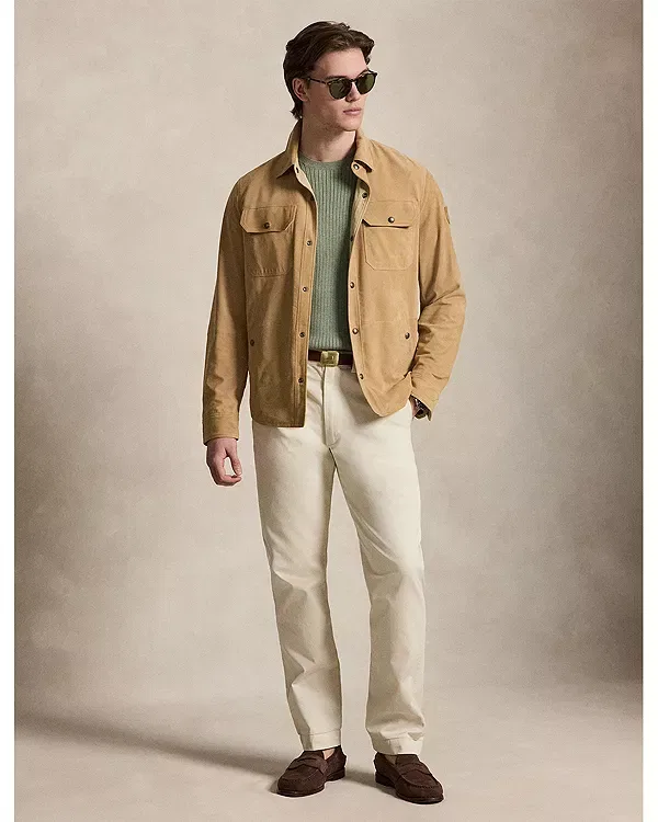 Мужской свитер с коротким рукавом Polo Ralph Lauren, зеленый — фото 2