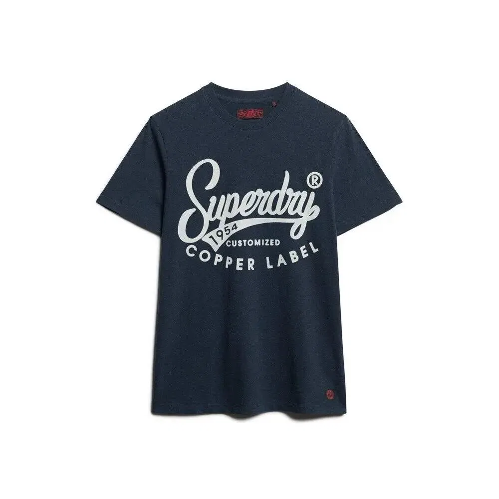 Мужская футболка с принтом Copper Label Workwear Superdry, Blue